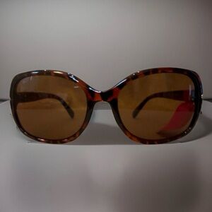 Betsey Johnson Oversized Tortoise Shell Frame Brown Lens Sunglasses 53192FBJ201
